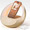 Bluetooth Speaker, 15W Fast Wireless Charging for Bedroom, Adjustable LED Night Light, 10W Portable Wireless Audio, Bluetooth 5.3 Speakers Wireless for iPhone, 2400mAh