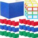 Crtiin 24 Pcs Privacy Folders for Students Desk Dividers Standard School Privacy Cardboard Board Testing Dividers Shield for Classroom Teacher Supplies Keep Eyes from roving(Cute)