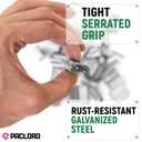 Open Serrated Seals for 5/8" PET Polyester Strapping, Pack of 750 - Heavy-Duty Metal Clips for Pallet Banding, Secure Packaging and Shipping