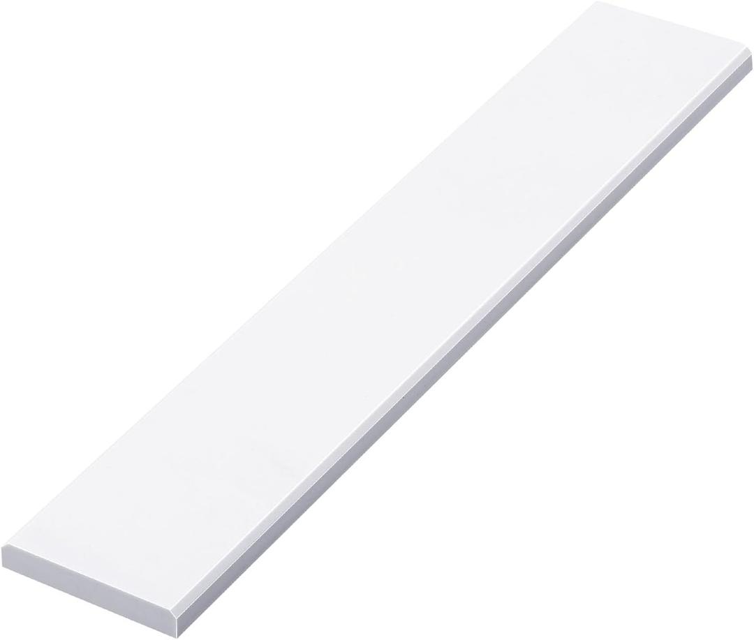 White Marble Threshold 4x24x5/8 Inch Marble Window Sill Shower Curb Top Tile Door Transition Bathroom Vanity Backsplash for Shower Pan System Jambs Fireplaces (Modern Style)