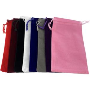 Palmhomee Pack of 48 4x6 Inch Velvet Drawstring Bags Gift Bag Velvet Pouch For Jewelry Wedding and Party Favor (Mixed Colors)