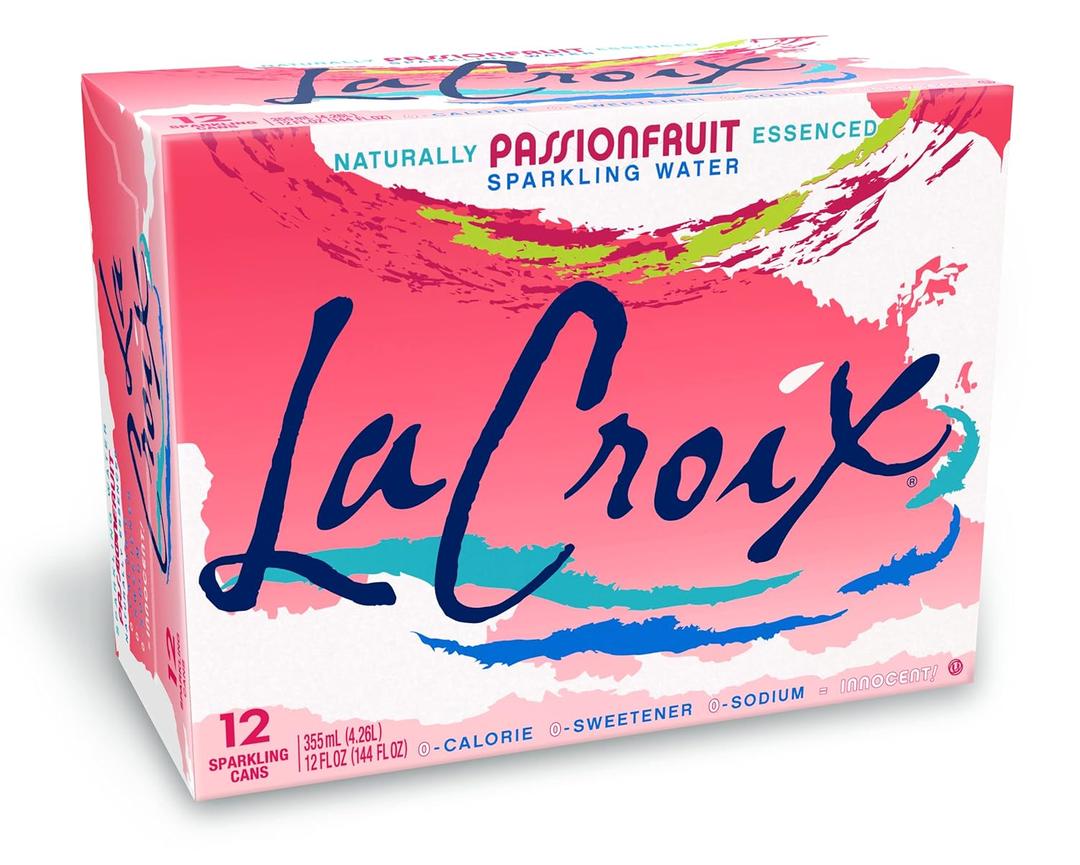 La Croix Sparkling Water, Passionfruit, 12 Fl Oz (pack of 12) (EXP 08/11/27)