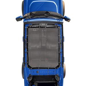 Sukemichi Sunshade for Ford Bronco,Mesh Sun Shade Bikini Top Cover Bimini Top for Ford Bronco Accessories 2021 2022 2023 2024 2025 2026 4 Door - Blocks UV, Wind, Noise (Grey)
