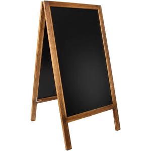 Wooden A-Frame Chalkboard Stand Type Menu Double-Sided Chalkboard Board Sign