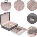 Storage and Organizer Jewelry box Jewelry Storage Box Travel Jewelry Organizer Cases craft containers for organizing/GRAY