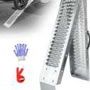 LIEKUMM 67" Folding Motorcycle Ramp, 480 lbs Heavy Duty Loading Ramp for Pickup Trucks, Portable Truck Ramp for Dirt Bike, Trailer, Lawn Mower (1-Pack)