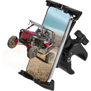 KEMIMOTO UTV Phone Mount ATV Holder, Fit 4.7"-13" Phone & Tablet, 360 Adjustable Heavy Duty, Compatible with Can-Am Maverick X3 Outlander Polaris RZR Sportsman Kawasaki Talon Viking