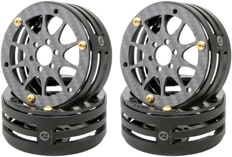 RC 2.2 Inch Narrow Carbon Fiber Aluminum Pro LightWeight RC Car Crawler Wheel Pro Shafty MOA(N2404)