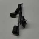 4 Light Track Lighting Kit Kitchen, Black Track Lighting Fixtures Ceiling, 4 Way Modern Flexible Spot Track Lighting, Industrial LED Lights for Room Hallway Bedroom(GU10 Socket, Bulb Not Included)