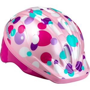 Schwinn Classic Bike Helmet for Kids, Purple Polkadots, Helmet for Kids Ages 3-5, Ultra Lightweight, Adjustable Dial, Full Coverage with Vented Airflow, Infant and Toddler Bike Helmet