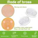 Waydress 8 Pcs 2.8 Inch Plastic Flower Frog Flower Pins Floral Frog for Arrangements Vase Japanese Ikebana Kenzan Floral Arrangement for Crafts Fixed Tools, Wedding Decor, Mother's Day Gifts (Clear)
