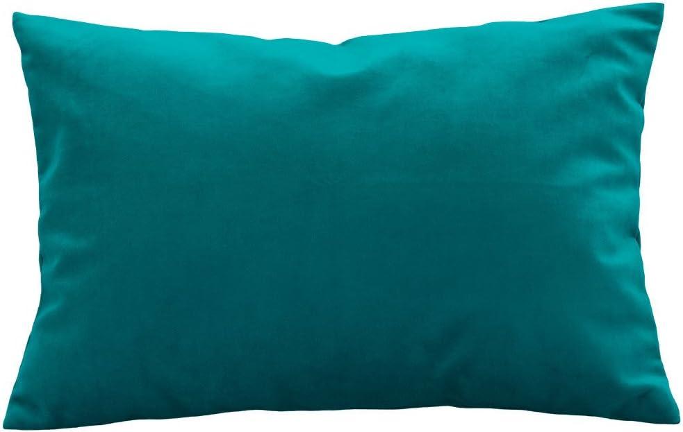 TangDepot Super Soft Velvet Throw Pillow Cover 12x18 Teal