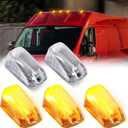 Cab Roof Top Marker Lights Amber Led Clearance Running Lamps for 2014-2023 Dodge Ram ProMaster 1500 2500 3500,5PCS (Clear Len)