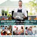 Frienda BBQ Meat Resting Bag with 50 Sheets Butcher Paper, 21" Insulated BBQ Blanket for Brisket & Pork Shoulder, Leakproof Thermal Cooler Bag, Smoker Accessories Grilling Gifts for Men Dad(Gray)