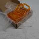 Halloween Decorations Chain Lights,10.4 Ft 175 LED Plastic Chain String Lights Battery Operated and USB,8 Lighting Modes Orange Light with Timer for Halloween Skeleton Dog Party Spooky Outdoor