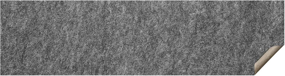 VEVOR Slip-Resistant Rug Pad, Protective Cushioning Carpet Pad, 2'x8' (7.87' Actual) - 1/4"Thick - Dual Surface - Polyester Felt + Latex, 1-2 Area Carpet Padding Rug Cushion Safe for All Floors, Grey