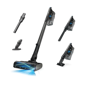 Shark PowerPro Reveal Plus Cordless Vacuum, Floor Detect & Dirt-Reveal Technology, HEPA Filter, Carpet & Hard Floor, Rechargeable, Charcoal, IZ376H