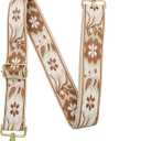 1.5" Wide Purse Strap Adjustable Replacement Gold Hardware Long Crossbody Bag Strap for Thick Shoulder Bags Canvas Handbags Straps