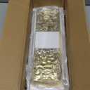 Dusk to Dawn Outdoor Lighting,Exterior Lighting Fixtures IP65 Waterproof Porch Lights Outdoor 12W LED Crystal Modern Outside Wall Sconce for Porch Hallway Doorway Patio,14.2'' White&Gold