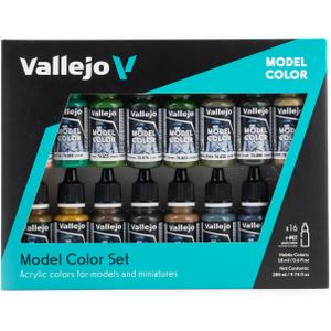 Vallejo - German Camouflage WWII Acrylic Paint Set | Model Color | High Pigmentation Colors | Realistic and Historical Finishes for Model Kits & Scale Figures | 16 Bottles x 18 ml. (0.60 fl.oz)
