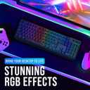 KLIM Chroma Wireless Keyboard RGB Backlit Gaming, Rechargeable Battery, PC Keyboard, Durable & Water-Resistant, Compatible with PS4, PS5 & Mac - Black