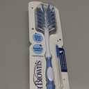 Dr. Brown's Deluxe Bottle Brush for Cleaning Baby Bottles, Nipples, and Sippy Cups with Suction Cup Stand and Vent Brush, BPA-Free, Blue, 1-Pack (