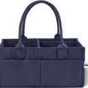 Mr. Pen- Baby Diaper Caddy Organizer, Navy Blue, Nursery Storage Bin and Car Organizer for Diapers and Baby Wipes (1 Pack, Regular)