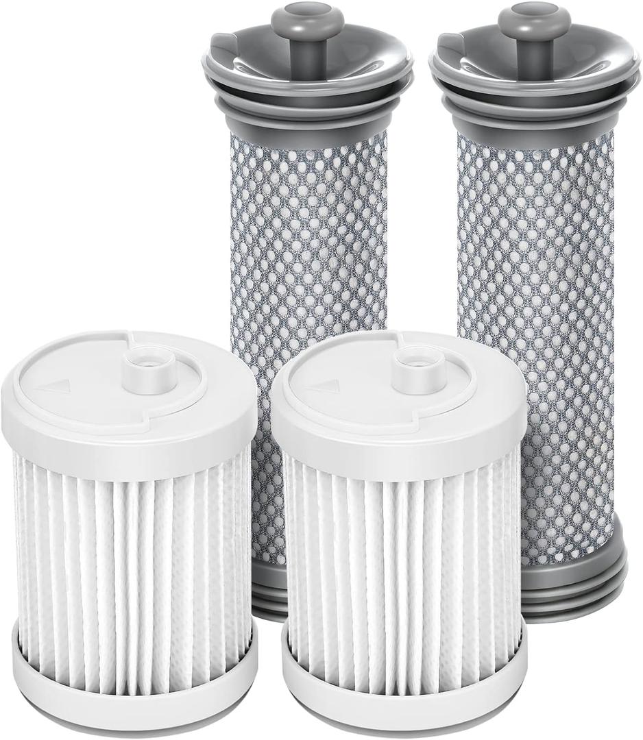 Replacement Filter kit Compatible with Tineco A10/A11 Hero, A10/A11 Master PURE ONE S11, PWRHERO11 Snap Cordless Vacuum Cleaner, 2 Pack Pre Filters & 2 HEPA Filter
