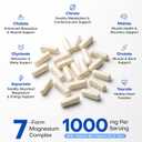 Magnesium 7 Complex Supplement Advanced for Sleep & Muscle, 180 Capsules, EXP: 04/2029