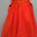 Glamulice Flower Girls Spaghetti Strap Tulle Dress Long A Line Wedding Pageant Dresses Princess Birthday Party Ball Gown (4T, V-neck & Classic Red)
