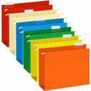 Extra Capacity Hanging File Folders, RAZCC 30 Pack Letter Size Reinforced Hanging Folders with Heavy Duty 3 Inch Expansion for Bulky Files, Filing Cabinet, Adjustable Tabs, Assorted Colors