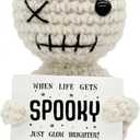 Funny Positive Voodoo Doll Crochet  Inspirational Halloween Gifts for Women Men  Motivational Gifts for Mom Dad Friend Coworker Sister Wife Husband  Halloween Party Favors Decorations