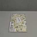 White Chenille Letters Self-Adhesive Patches: KINGSOW 52PCS Self Adhesive Varsity Iron on Letter Patches Stick on Embroidered Patch for Clothing