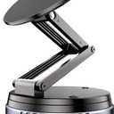 Magnetic Car Phone Mount for iPhone 16/15 Pro Max/Samsung S24 - Ultra-Strong Vacuum Suction, No Residue, 360 Adjustable, Universal Fit Tesla/Toyota/Honda (Windshield)