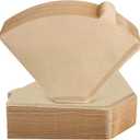 Niveaya 200 Count Coffee Filters #4, Unbleached Natural Brown Coffee Filters 8-12Cup, Disposable Cone Paper Fliters for Pour Over and Drip Coffee Maker