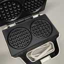 SugarWhisk Double Mini Waffle Maker Machine, Chaffle Maker, Waflera Electrica, Small Waffle Iron for Waffles, Keto Chaffles, Hash Browns, Cookies, 4 Inch