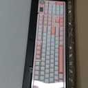 LINGBAO K108 Pro Wireless Mechanical Keyboard with Screen & Knob, Full Size Creamy Keyboard with Number Pad, 10000mAh Battery, PBT Keycaps, RGB Backlit, Hot-swappable Pink Gaming Keyboard for PC/Mac