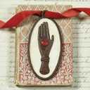 Hand with Heart Plaque - Cast Iron