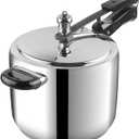 Vinod Pressure Cooker Stainless Steel  Inner Lid - 7 Liter  Sandwich Bottom  Indian Pressure Cooker  Induction Friendly Cooker  Best Used For Indian Cooking, Soups, and Rice Recipes, Quinoa (7.4 Quarts)