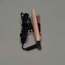 Terviiix Mini Hair Straightener Adjustable Temp, Travel-Size Mini Flat Iron, Mini Flat Irons for Short Hair/Curls Bangs, Ceramic Portable Small Hair Curler, Dual Voltage, Auto-Off, 1/2'', Matte Pink