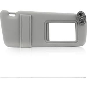 TadaMark Right Passenger Side Sun Visor Fit for Toyota Camry 2007 2008 2009 2010 2011 Gray Without Sunroof & Light Replace # 74310-06750-E0 Grey