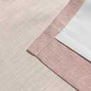Ombre Full Blackout Curtain Panels 84 Inch Long Noise Reducing Energy Efficient Window Treatment Drapes for Bedroom Linen Texture with Grommets Top Gradient Print Cream White to Pink, 50"x84"x2