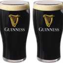 LORD'S ROCKS Guinness Official 20oz Pint Glasses  Set of 2, Branded Tulip Shape Beer Glassware  Classic Irish Pub Style