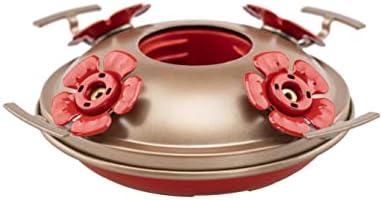Upgraded Replacement Metal Base, Fits LaElvish Garden Hummingbird Feeders ONLY, No Leak No Rust, Safe for Hummingbird, Silver+Yellow Upgraded Base, Containing 1 Metal Base