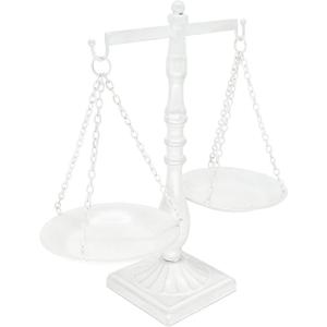 Vintage Metal Libra Jewelry Towers Display Cosmetic Organizer Storage, Scale Centerpiece Stand, Antique Jewelry Storage, Farmhouse Candleholder Display  White, 12 W x 12 H (One Size) Vintage Metal Libra Jewelry Towers Display Cosmetic Organizer Storage, Scale Centerpiece Stand, Antique Jewelry Storage, Farmhouse Candleholder Display  White, 12 W x 12 H (One Size)