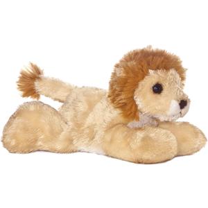 Aurora Adorable Mini Flopsie Lionel Stuffed Animal - Mini Companions Ready for Playful Adventures - for Kids All Ages, Toddlers, Adults, and Families - Brown 8 Inches