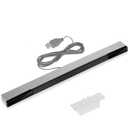 Tuboopy USB Wii Sensor Bar for Nintendo Wii/Wii U Console - Infrared Ray Motion Sensor Dolphin BarSilver