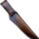 COHOMELARS Fixed Blade Knife Sheath Fits up to 8 Inch Blade, Leather Knife Sheaths Knife Holder Hunting Knife Sheath, Straight Knife Sheath Brown