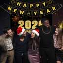 New Years Eve Party Supplies 2026 for 96, New Years Eve Party Decorations, a Banner, 48 Cone Hats, 48 Glasses, 98 Blowouts, 48 Leis, 50 Necklaces and a Backdrop, Great NYE Decorations Pack