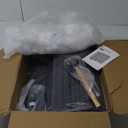 LOKEME Wardrobe Closet,Portable Closet for Bedroom Steel Pipe Diameter 19mm Strong and Sturdy Grey Portable Closets for Hanging Clothes with 3 Hanging rods, 6 Storage Shelves and Side Pockets